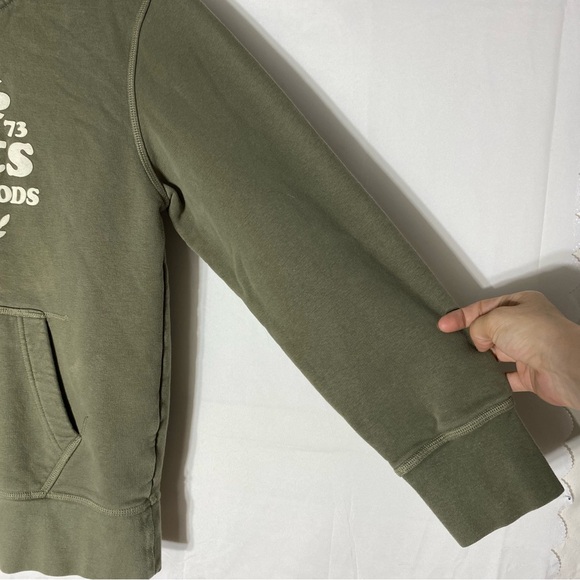 Roots Green With Classic Logo Pullover Hoodie S - Picture 10 of 15